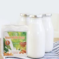 3-Pack Nut Milk Bag [Large 12"x 12"] All Purpose Commercial Grade Strainer - Fine Mesh Nylon Cheesecloth - Organic... N2