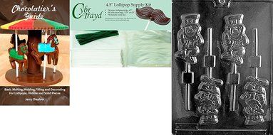 Cybrtrayd P008 Leprechaun Lolly Chocolate Candy Mold with Exclusive Cybrtrayd Copyrighted Chocolate Molding Instructions... N8