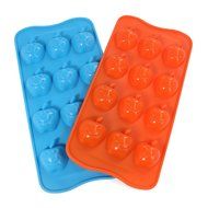 Candy Making Molds, 2PCS YYP [12 Cavity Apple Shape Mold] Silicone Candy Molds for Home Baking - Reusable Silicone... N2