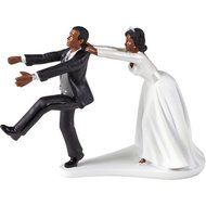 Wilton Wedding Humorous Cake Topper Oh No You Dont Black White