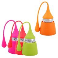 Tea Strainer, FiveBox Silicone Tea Infuser Loose Leaf Tea Handle Stainless Steel Filter Infuser with Drip Tray-Set... N6