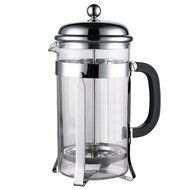 co2CREA French Brazil Press Coffee and Tea Maker 34oz, 8 Cup, 1L lite Chrome N2