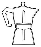 Kabalo 450ml (9-cup) Espresso Stove Top Coffee Maker - Continental Moka Percolator Pot Aluminium N3