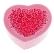Sher Rose Heart Shape Silicone Mold Baking Mould N2