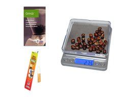 Coffee Grinding Accessory Set | Includes CoastLine Digital Pocket Pour-Over Coffee Scale, Urnex Grindz Coffee... N3