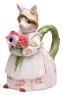 StealStreet SS-CG-30216 9" Mrs. Bunny in Spring Rose Dress Teapot Service for One