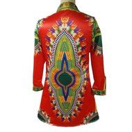 Jacket,Morecome Women Long Sleeve Fashion African Print Dashiki Long Jacket N4