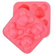 Silicone Cake Molds Mickey Mouse - 4 Holes Mickey Mouse Silicone Mold DIY Handcraft Soap Making Cake Cupcake Chocolate... N6