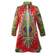 Jacket,Morecome Women Long Sleeve Fashion African Print Dashiki Long Jacket N5