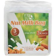 3-Pack Nut Milk Bag [Large 12"x 12"] All Purpose Commercial Grade Strainer - Fine Mesh Nylon Cheesecloth - Organic... N6