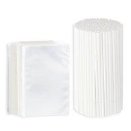 Lollipop Sticks and Bags - One Pack of 200 Sturdy Wilton Lollipop sticks (6 inch) With 200 Crystal Clear polyethylene... N2