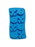 Halloween Skull and Bones Silicone Candy Jello Baking Mold (Red) N8