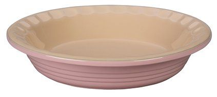 Le Creuset of America Stoneware Pie Pans, 9-Inch, Hibiscus