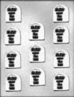 1 1/2 inch Over the Hill Tombstones Chocolate Candy Mold