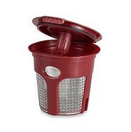 2 Solofill K3 Chrome CUP Chrome Refillable Filter Cup for Keurig-r (RED, 2) N2