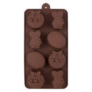 LAVAVIDA 6 Cavity Bear Paw Pan, Silicone Chocolate Jelly Candy Mold, Reusable &amp; Non-stick Footprint Cookie Pan N8