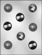 CK Products 1-1/2-Inch Graduation Assortment Mint Chocolate Mold