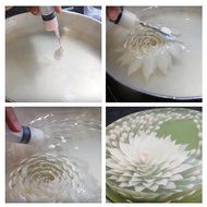 3D Jelly Cake Tools Scoop 1pcs Stainless Steel Dual Double-end Gelatin Art Jello Gracilaria 1 Bag 4x6 inch + 2... N5