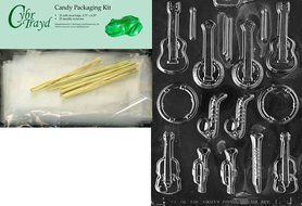 Cybrtrayd J062 Musical Instruments Chocolate Candy Mold with Exclusive Cybrtrayd Copyrighted Chocolate Molding... N5