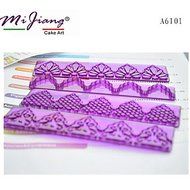 Y&amp;XL&amp;H 4-Piece Fondant Cake Frill Mold Plastic Border Cake Decoration Mold N3