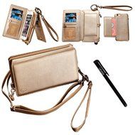 Card Holder Wallet, Urvoix(TM) Zipper Leather Handbag Flip Cover with Detachable Removable Kickstand Case for... N3