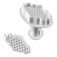 Sher Cloud Shape Cake and Cookie Cutter Mold with Plunger (2 Pieces)