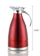 Bestwoohome Stainless Steel Vacuum Insulated Thermal Carafe Water Pitcher with Press Button (0.39Gallon, Golden) N5