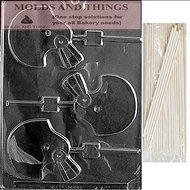 FOOTBALL HELMET LOLLY Sports Chocolate Candy Mold With Molding Instruction + 25 Lollipop Sticks