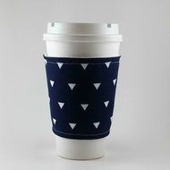 Navy Blue, Reusable Cup Sleeve, Insulated Cozy, Fits 12, 16 and 20 oz cups N3