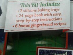 Easy to Make Gingerbread House Silicone Baking Tray N2