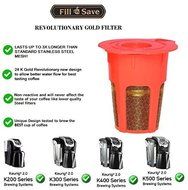 Fill N SaveELITE SERIES 24K Gold Reusable Carafe K-Cups [2 Pack]. Reusable of ;PO#44T-KH/435 H25W3373068 N3