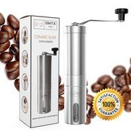 Onyx Kitchen Premium Ceramic Burr Manual Coffee Bean Grinder - Aeropress Compatible - Includes Bonus Carry Bag... N5