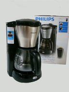 Philips HD7564 Tea Coffee Maker Pemanent Filter 15 Cup Metal Black N3