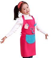 CRB Girls Boys Kids Toddler Elephant Cat Bunny Chef Baking Apron (Pink Cat) N10