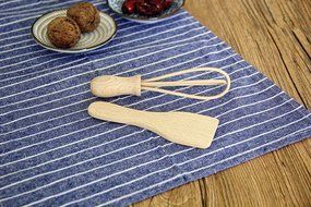 Astra Gourmet Little Cook Children's 9-Piece Natural Beechwood Baking Kit Includes:Rolling Pin, Tong, Spatula,... N2