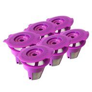 Blendin 6 Pack Refillable Reusable K-Cup Coffee Filter Pod, Fits Keurig 2.0 Coffee Makers K200, K300, K400, K500...