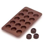 Sorbus&reg; Square Indented Silicone Mold for Chocolate, Jelly and Candy - 15-piece Per Mold (Set of 2) N2