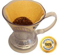 Clever Coffee Dripper by CoastLine | Plastic Coffee Dripper Large &ndash; 18 Ounces | Safe BPA Free Plastic | Reusable... N8