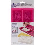 Wilton 2115-0230 Birthday Bark Silicone Candy Mold, Pink N3