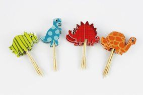 48 Dinosaur Cupcake Dinosaur Toppers for Birthday Party Cake Decorations N4