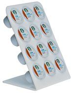 Coffee Pod (K-Cup) Countertop Stand in Acrylic (Black) by Nicom&reg; N3