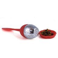 PersuingTech 3 Colors Food-grade Silicone Leaf Tea Ball Tea Bag Filter Creative Stainless Steel Insulation Tea... N6