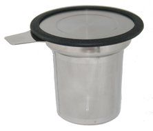 Bellford Home Loose Leaf Stainless Steel, Steep-In-Cup Tea Infuser with Tea Spoon (Black) N8