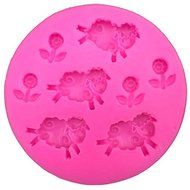 HT BAKEWARE | Sheep and Flowers Silicone Mold N2