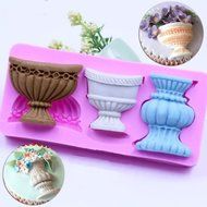 Anyana Wedding Vintage Fondant Silicone Mold Cake Decorating Pot Urn Chocolate Soap Wilton Mould Kitchen Accessories... N3