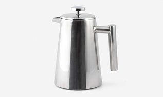 Polished Stainless French Press Coffee Maker, 12-ounce