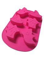 Halloween Ghosts Silicone Candy Jello Baking Mold (Orange) N6