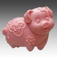 Pinkie Tm 3d pig shaped Handmade soap silicone mold , silica gel mould,silicon candle moulds, mould wholesale