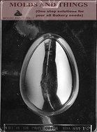1 LB. Easter egg Chocolate candy mold with &copy; molding Instructions - set of 2