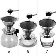 Stainless Steel Coffee Filter Reusable Coffee Filters Double Filter Coffee Dripper High Quality Pour Over Coffee... N4
